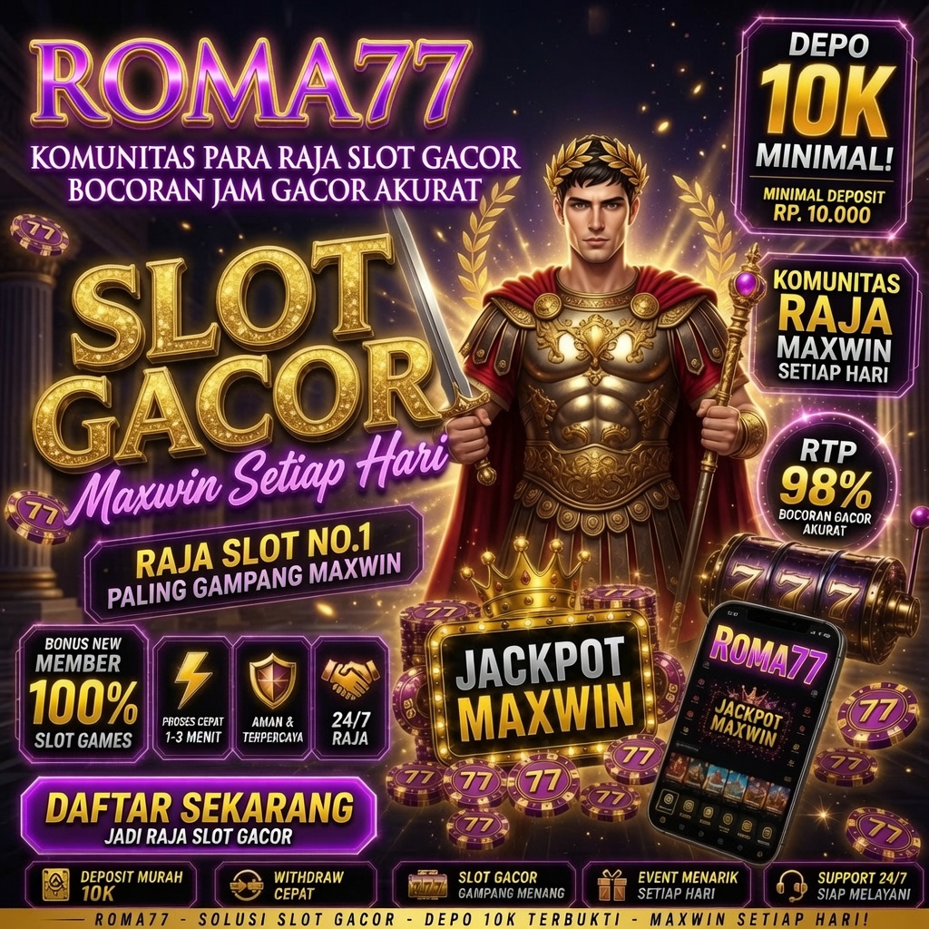 Thumbnail 1 of 3, Poster, ROMA77 ⚔️ Komunitas Para Raja Slot Gacor | Bocoran Jam Gacor Akurat designed and sold by ROMA77.